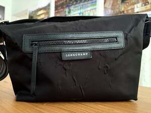 Longchamp Le Pliage Neo Black Nylon Crossbody Messenger Bag